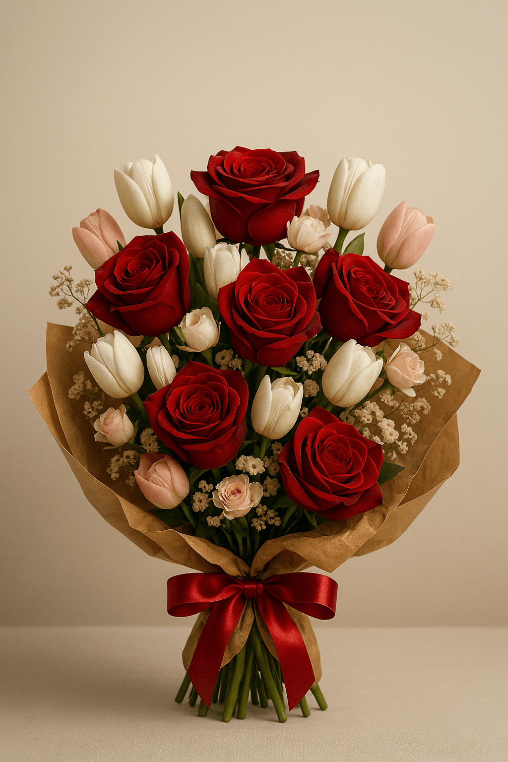 Arreglo floral entregado: Intensidad Carmesí