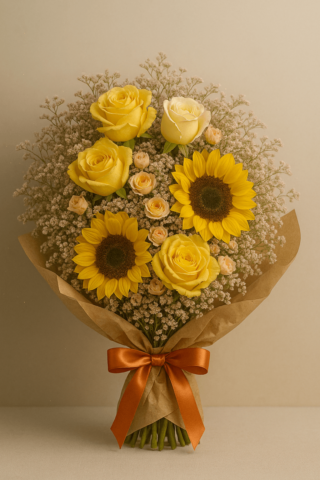 Arreglo floral entregado: Amanecer Dorado