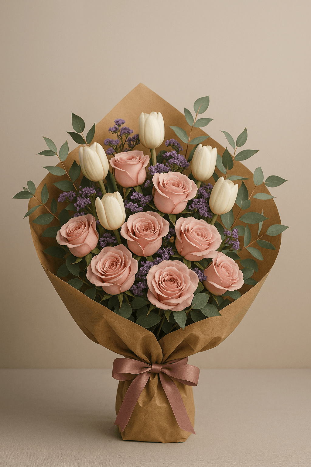 Arreglo floral entregado: Clásico Rosa