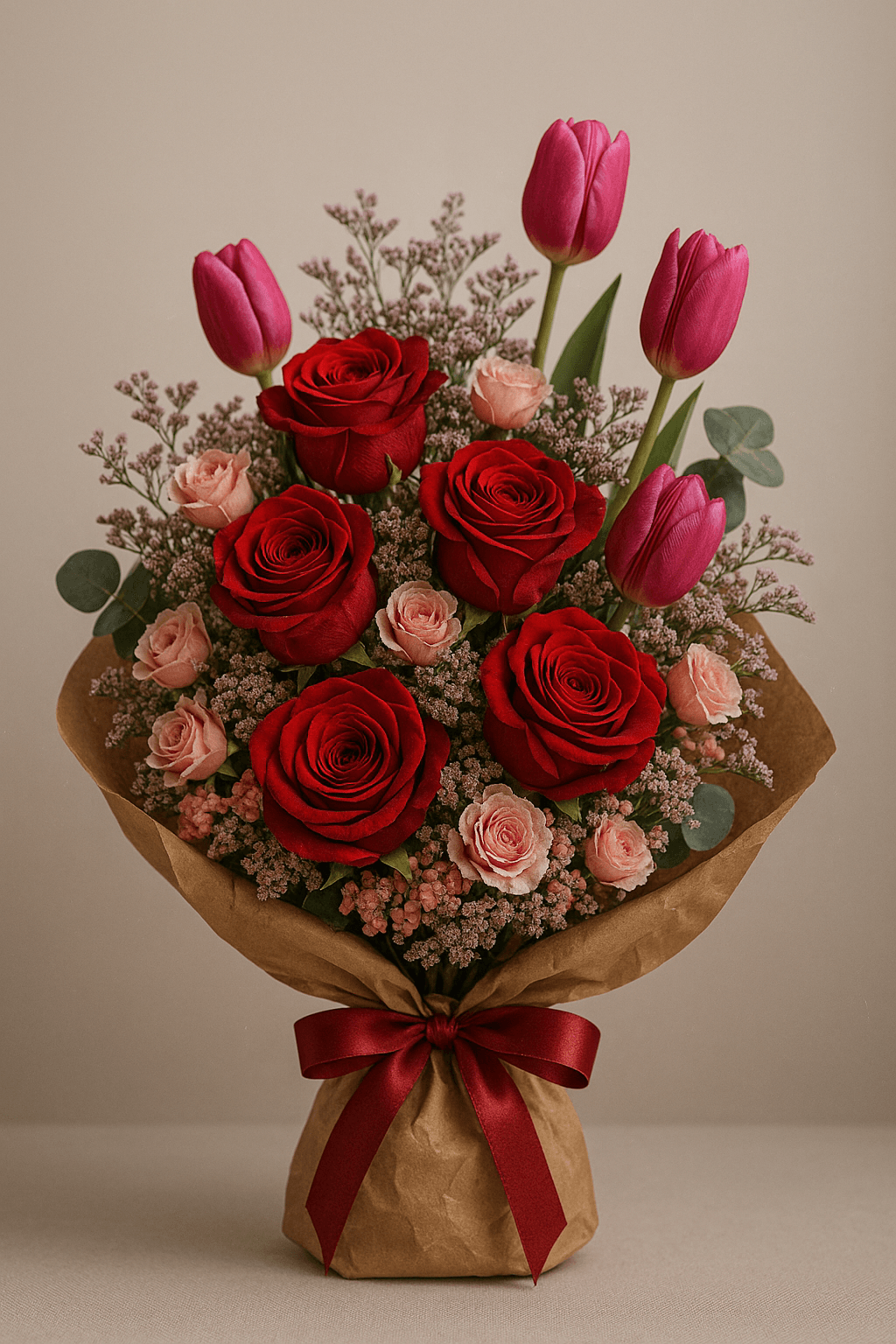 Arreglo floral entregado: Pasión Fucsia